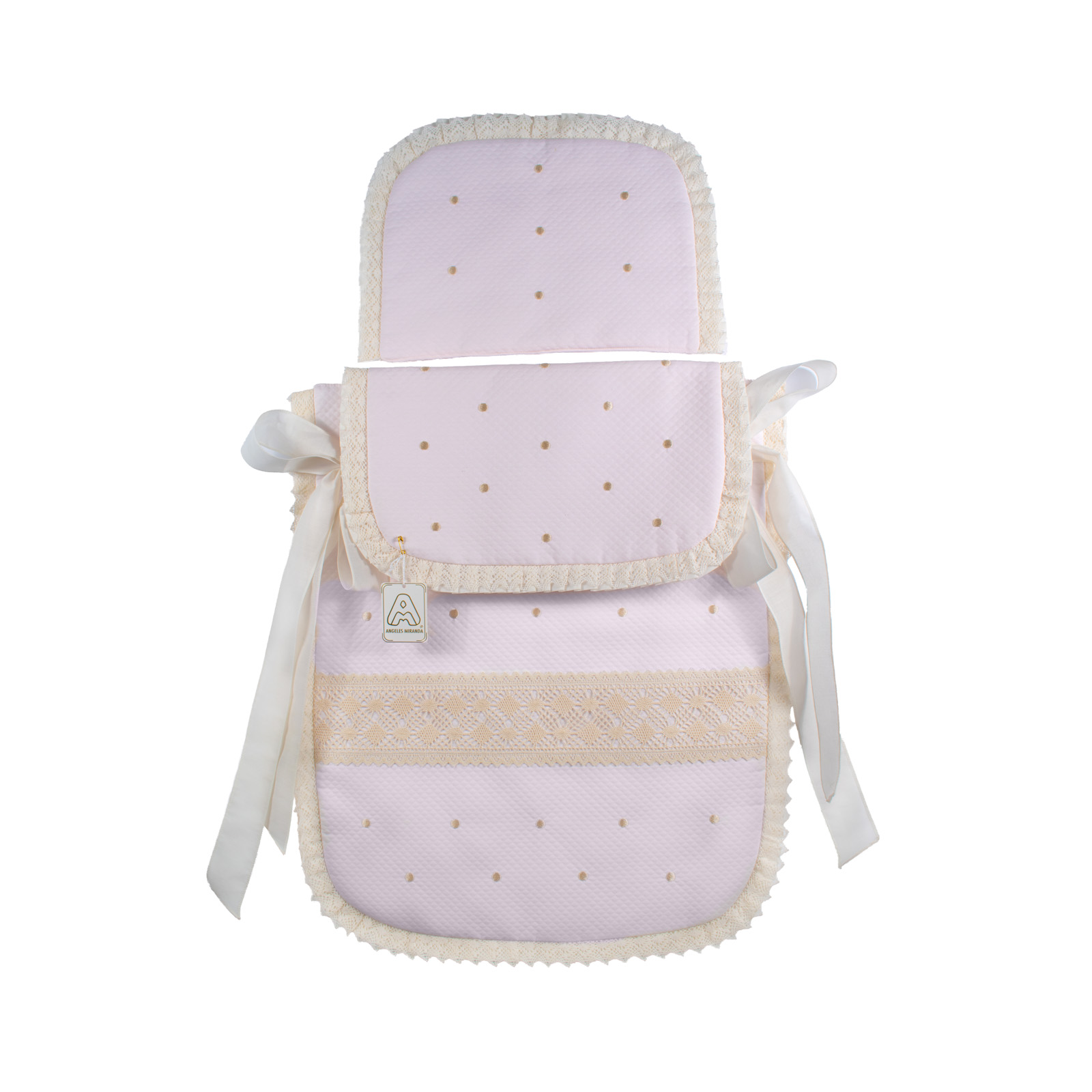 Saco Pique En Colcha Puntilla Bolillo Y Bodoques Ángeles Miranda