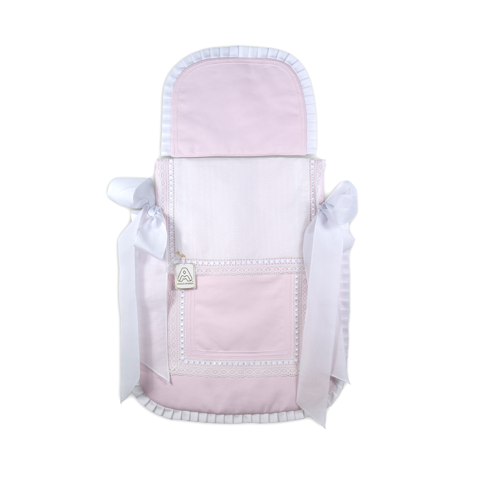 Saco Pique En Colcha Semilencero Cuadrante Lorzas Ángeles Miranda